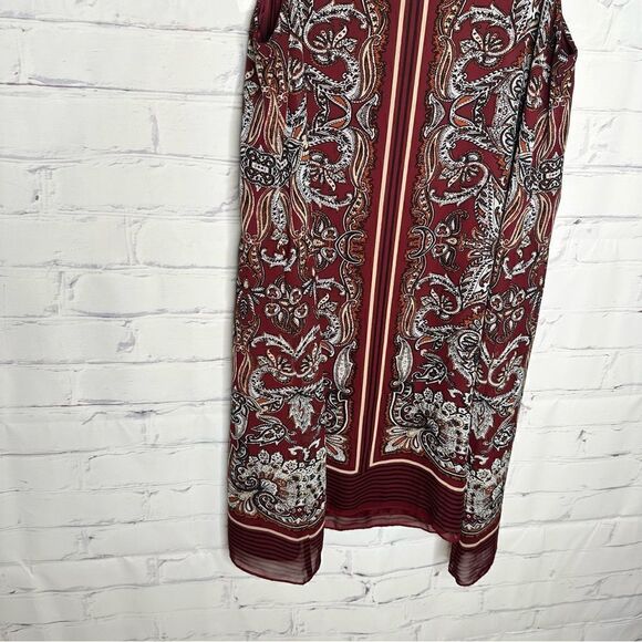 Max Studio small dark red dress - Picture 3 of 6